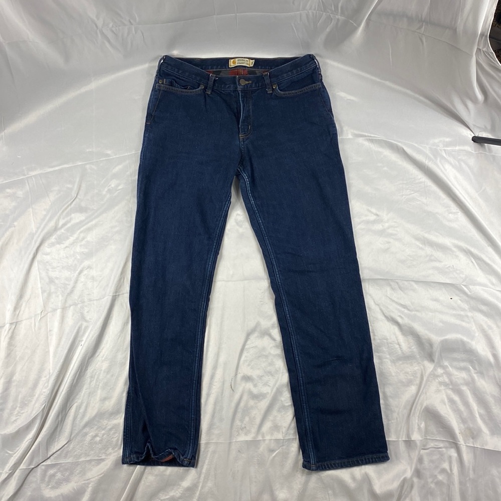 Carhartt Flannel Lined Straight leg size 12 regular  original fit jeans